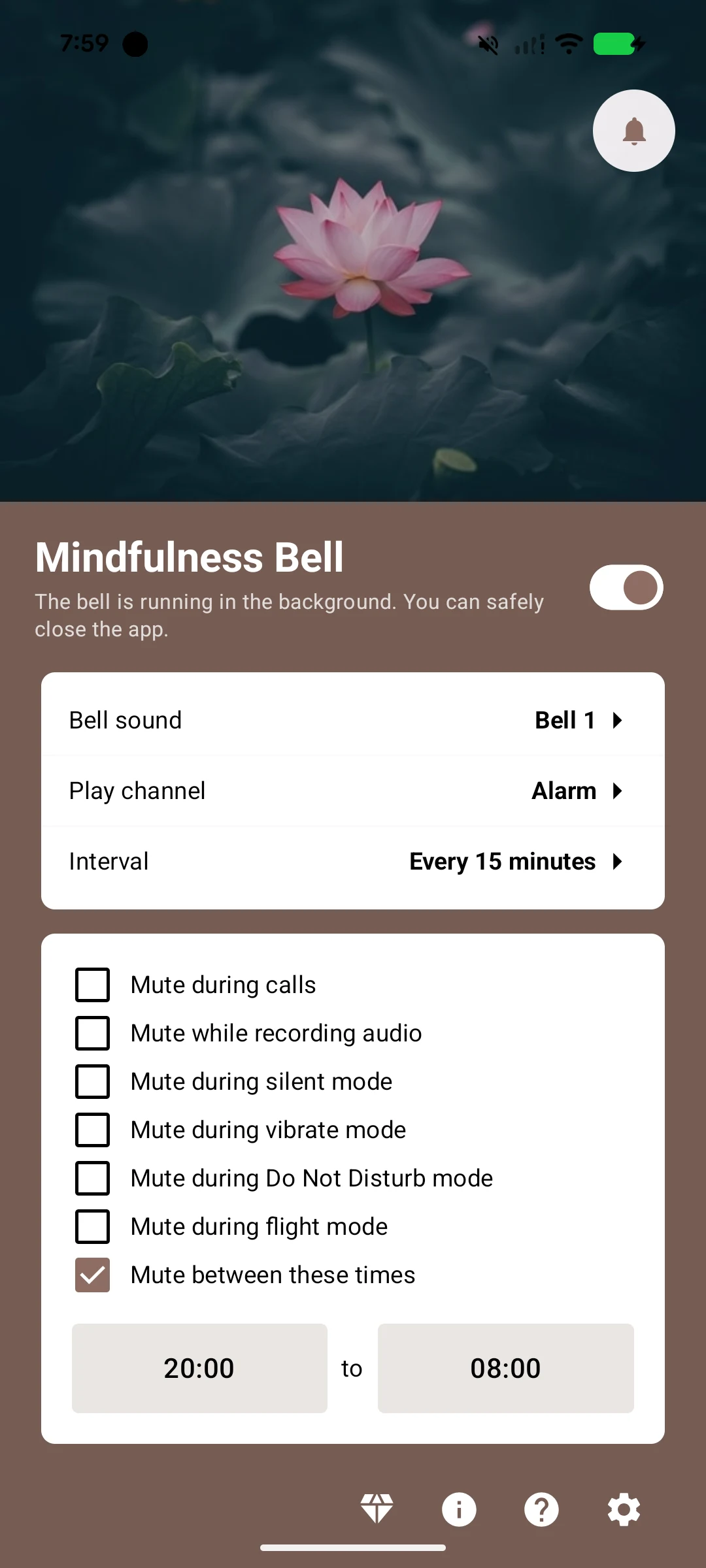 Mindfulness Bell screenshot
