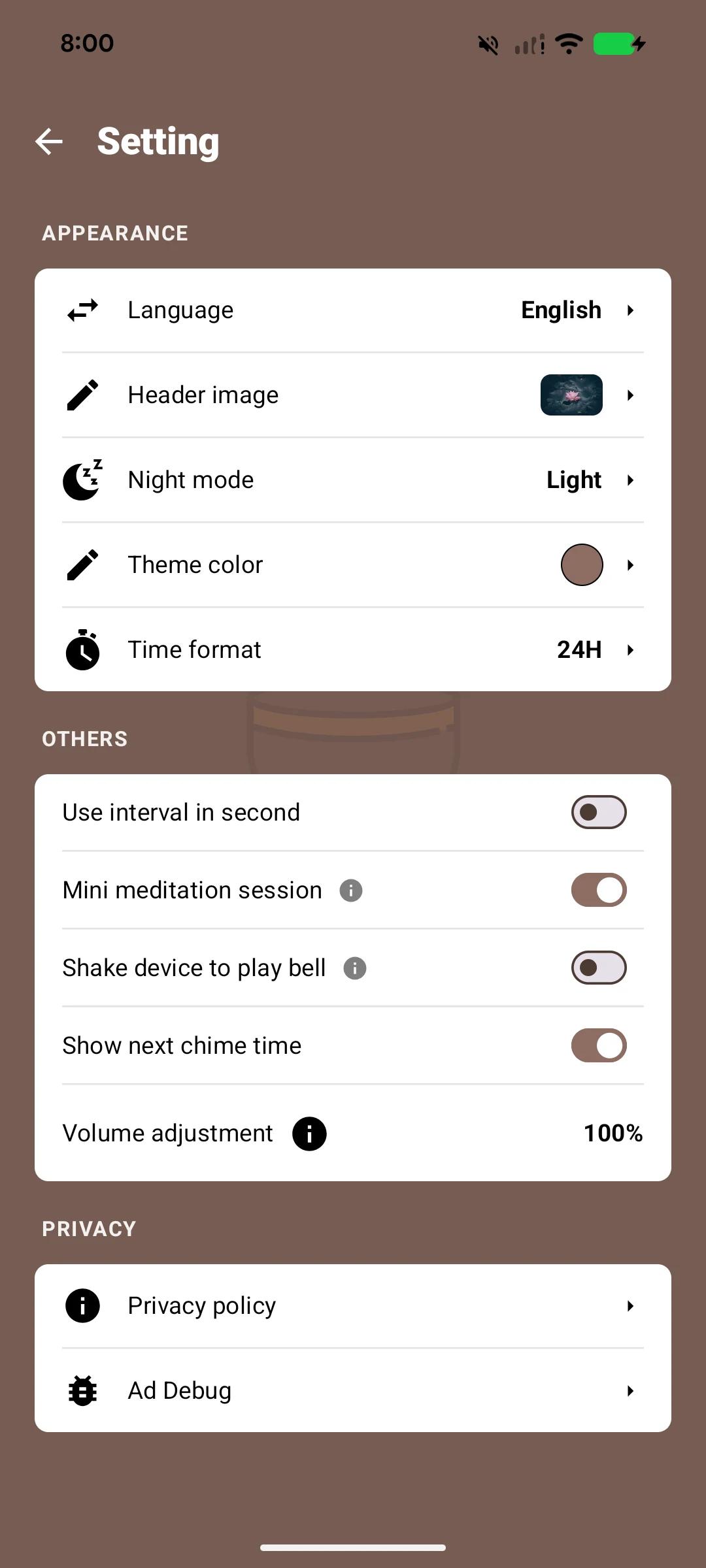 Mindfulness Bell screenshot
