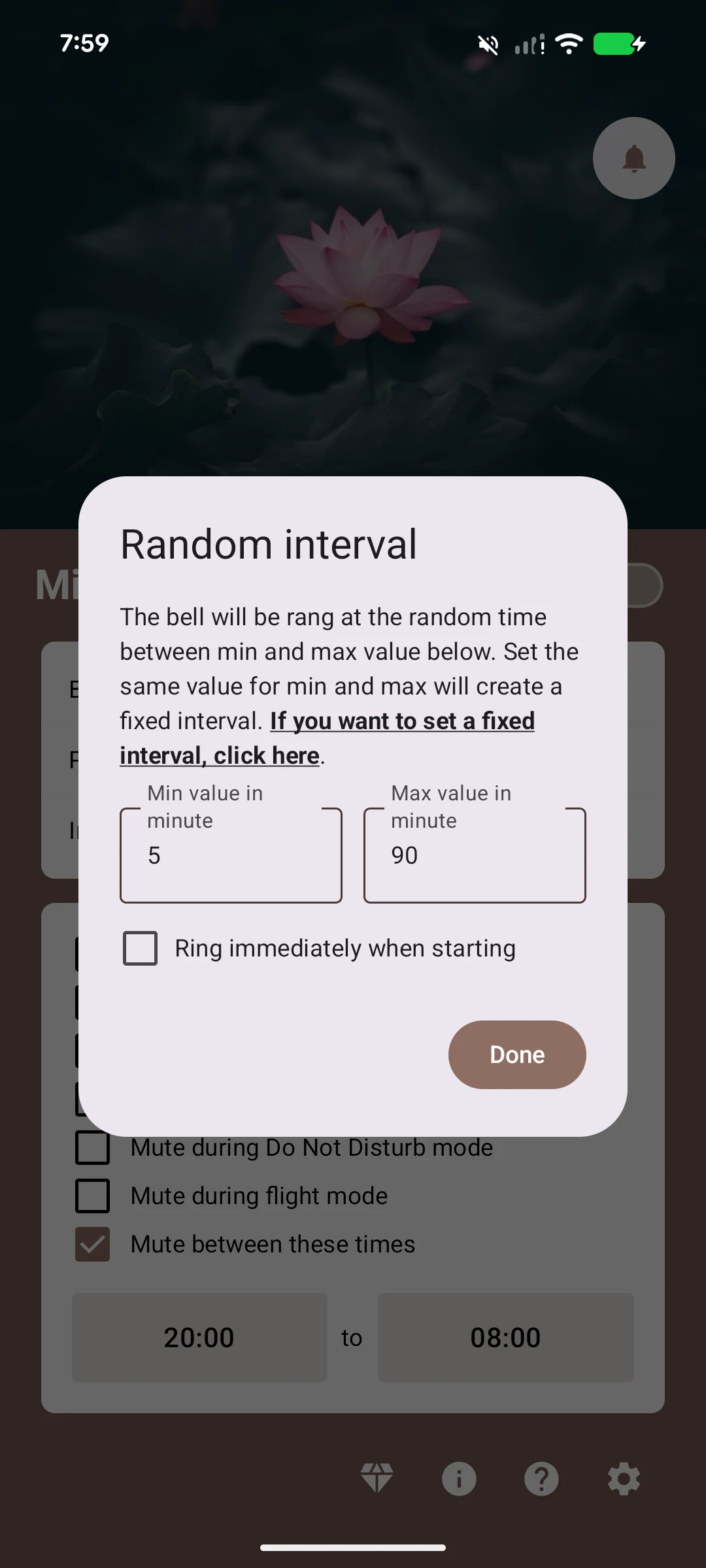 Mindfulness Bell screenshot